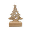 Picture of CHRISTMAS WOODEN DECORATION TREE WITH LED LIGHT